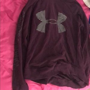 burgundy athletic hoodie